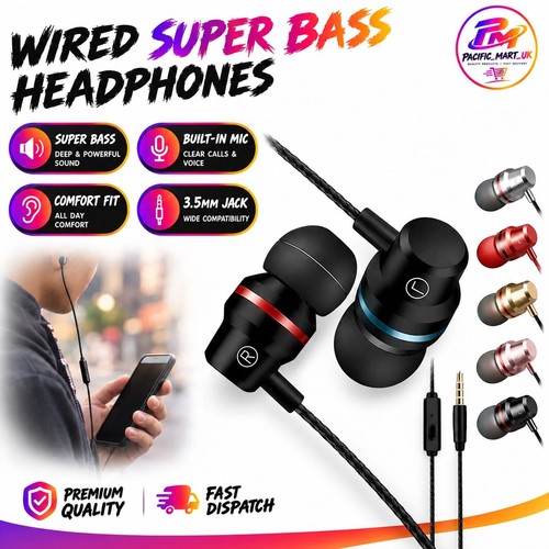 Wired earphones with - earphones, mic