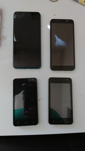 Assorted smartphones