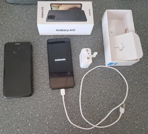 Samsung a12 phone - (black),