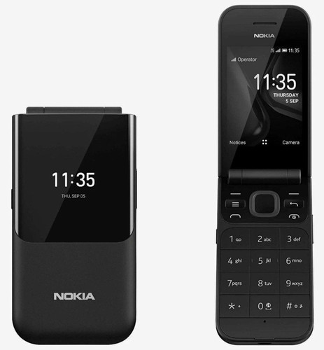 Nokia 2720 black - flip, phone